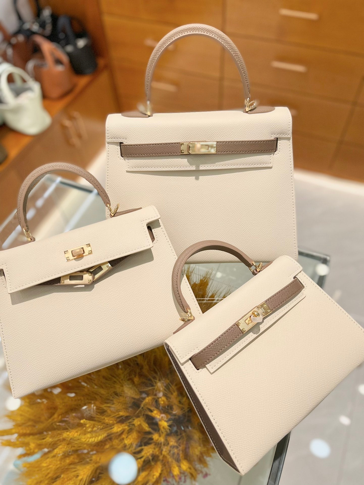 CANDY BICOLORE BEIGE ET TAUPE